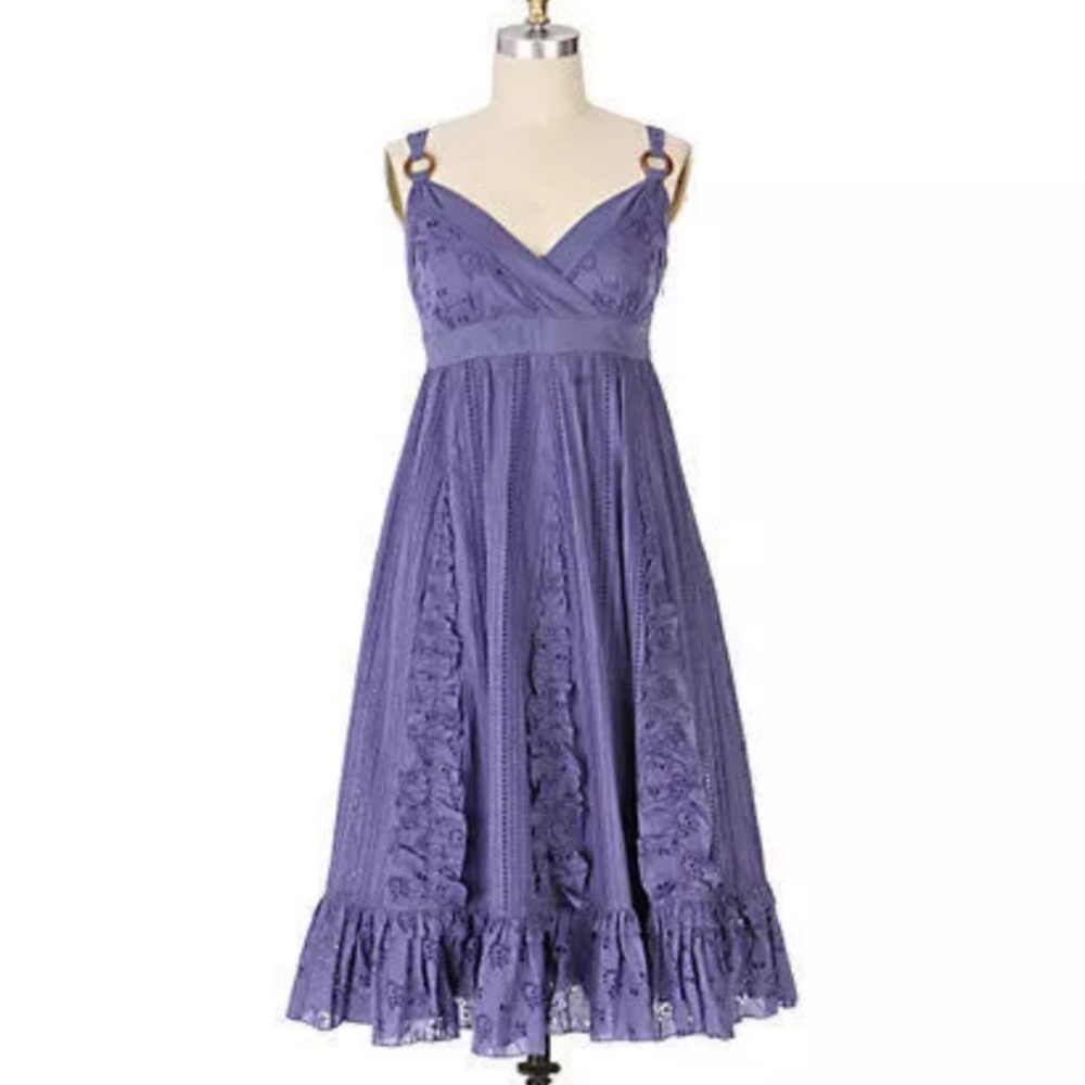 Anthropologie Lithe Savannah Eyelet Dress